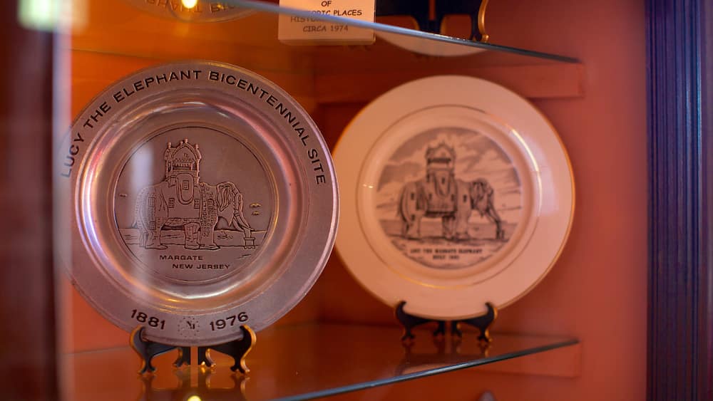 Lucy the Elephant das einen Kunst und Innenansichten