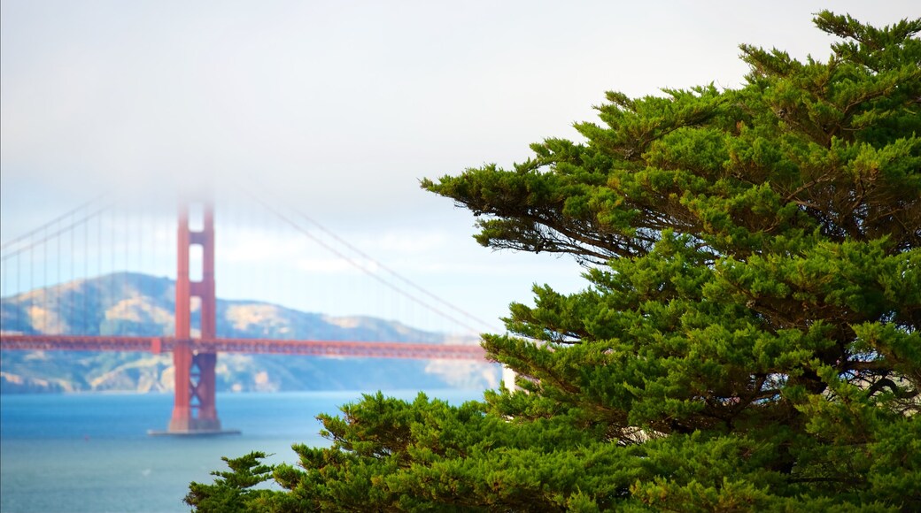 Coastal Trail which includes a bridge and a river or creek