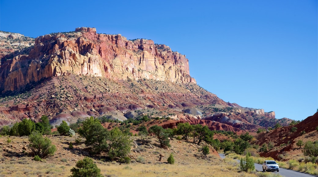 Rim Road Scenic Drive featuring landscape views, a gorge or canyon and tranquil scenes