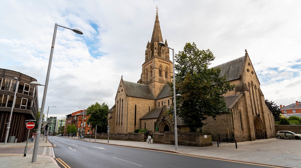 Nottingham Cathedral showing heritage architecture and a church or cathedral