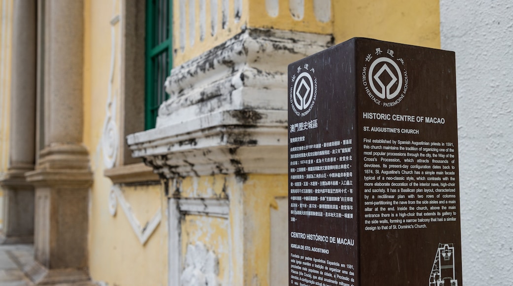 St. Augustine\'s Church featuring signage