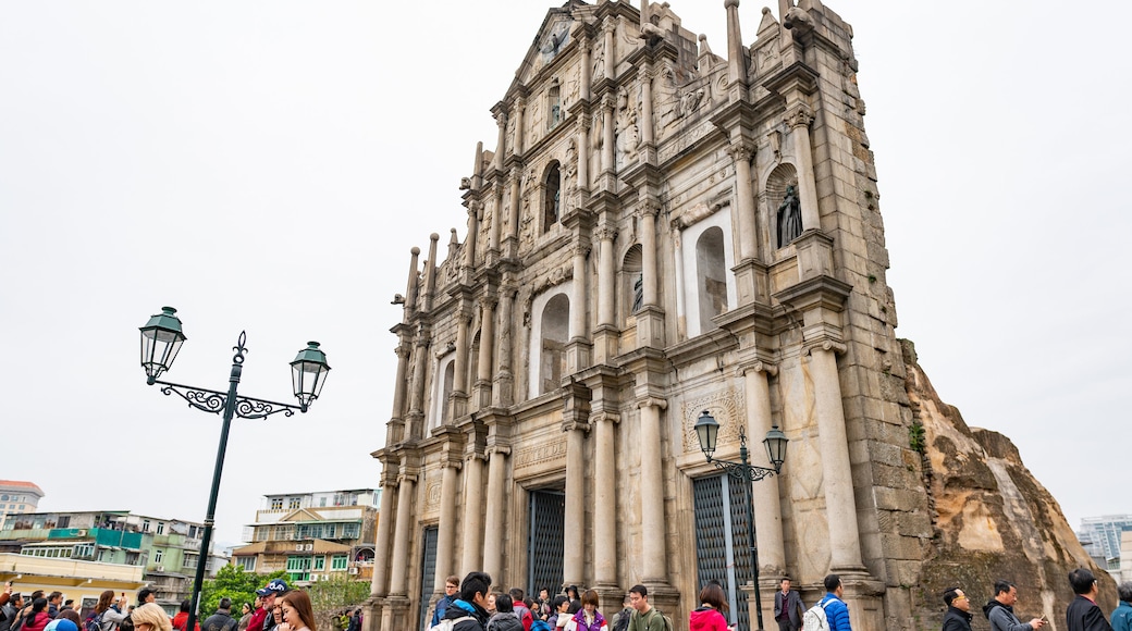 Ruins of St. Paul\'s Cathedral showing building ruins and heritage elements