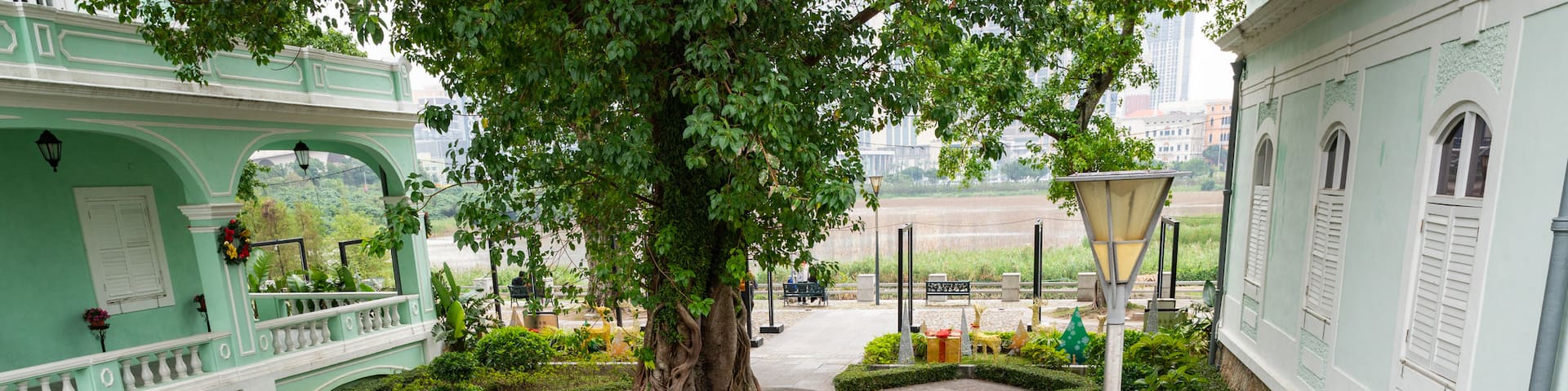 Taipa Houses-Museum which includes a park
