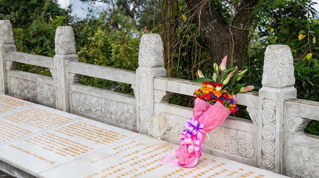 A-Ma Statue showing flowers