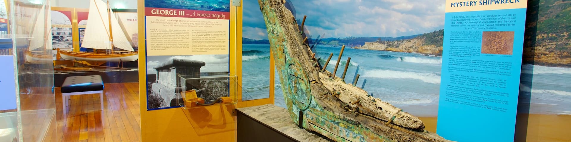 Maritime Museum of Tasmania which includes interior views