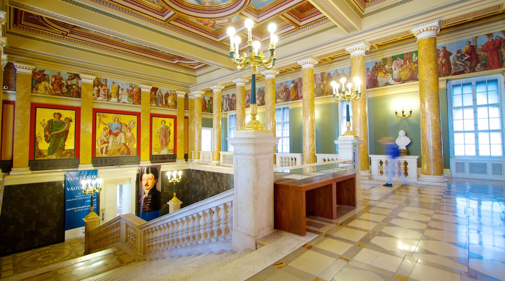 Hungarian National Museum showing interior views