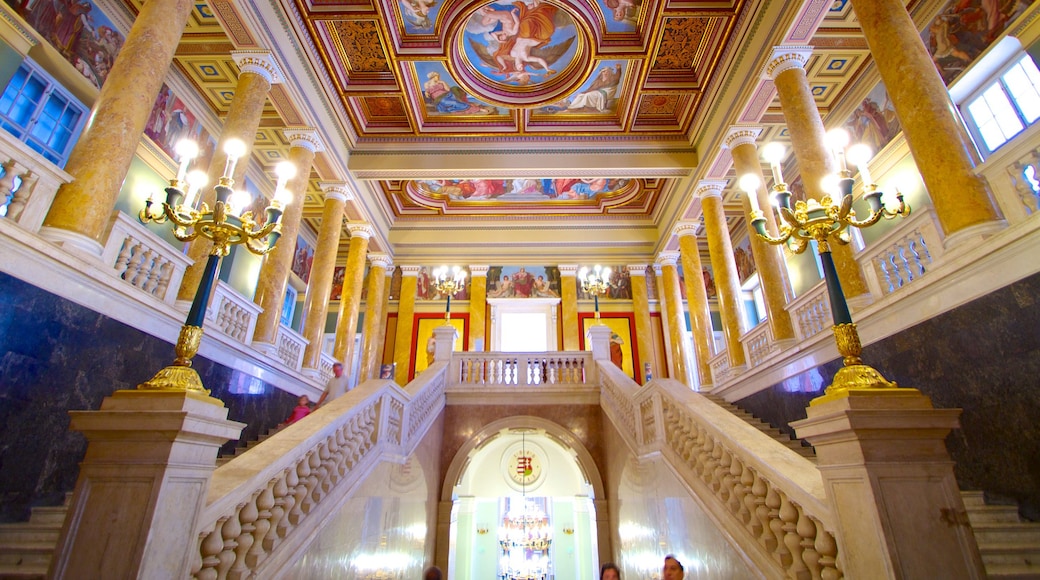 Hungarian National Museum showing interior views