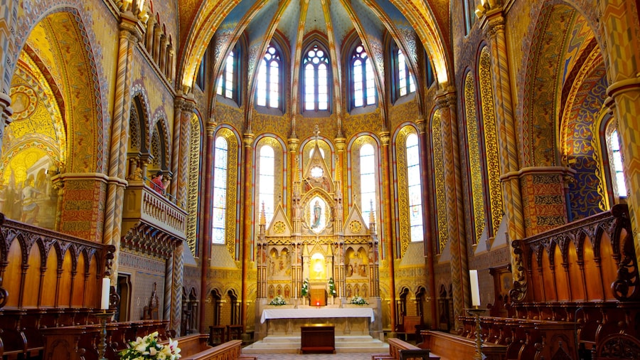 Matthias Church which includes a church or cathedral, interior views and religious aspects