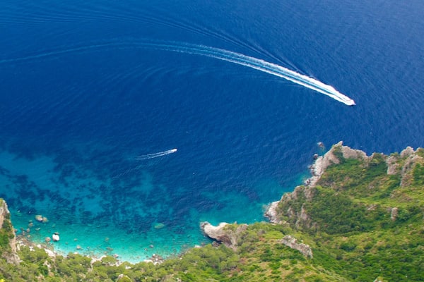 Mount Solaro showing general coastal views, boating and landscape views