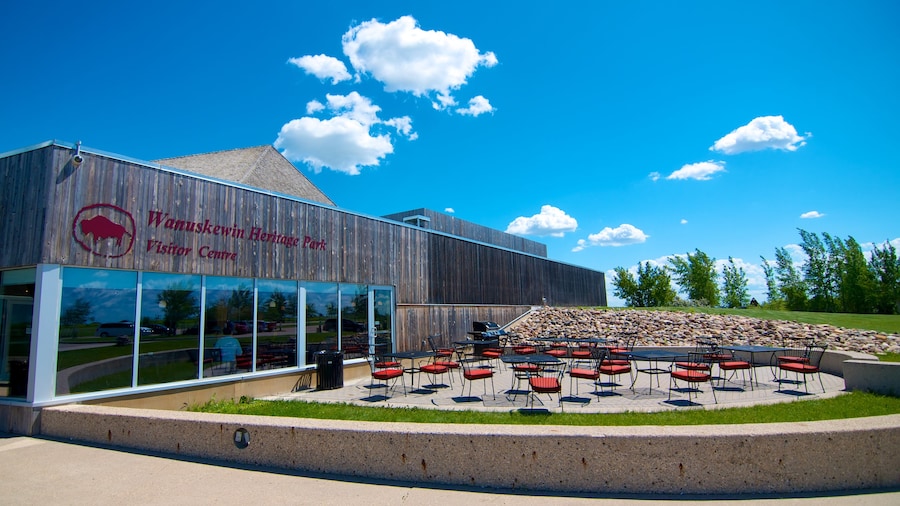 Wanuskewin Heritage Park featuring a park and modern architecture