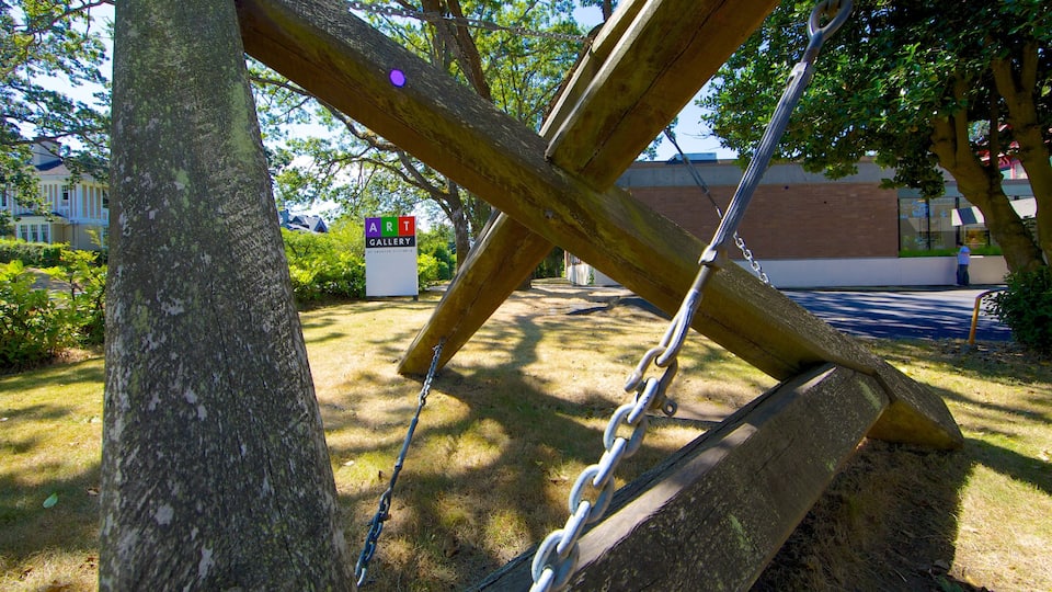 Art Gallery of Greater Victoria featuring outdoor art and a park