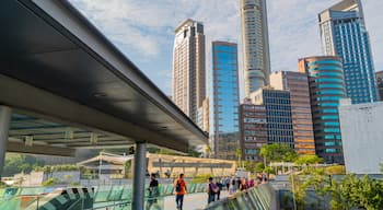 Hong Kong SAR which includes a city and a bridge