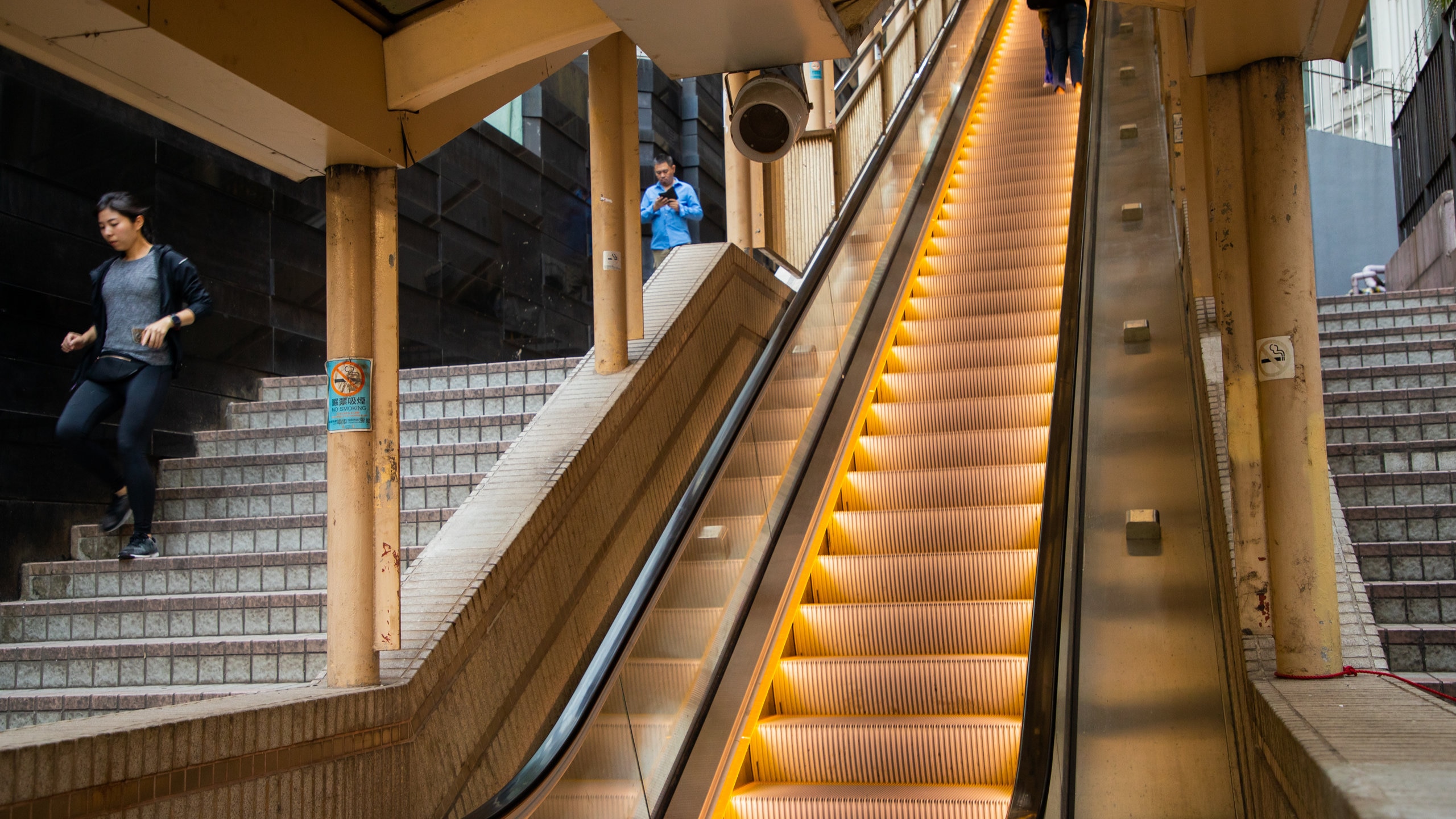 Mid-levels Escalators, Hongkong, Hongkong-eiland, Hongkong SAR