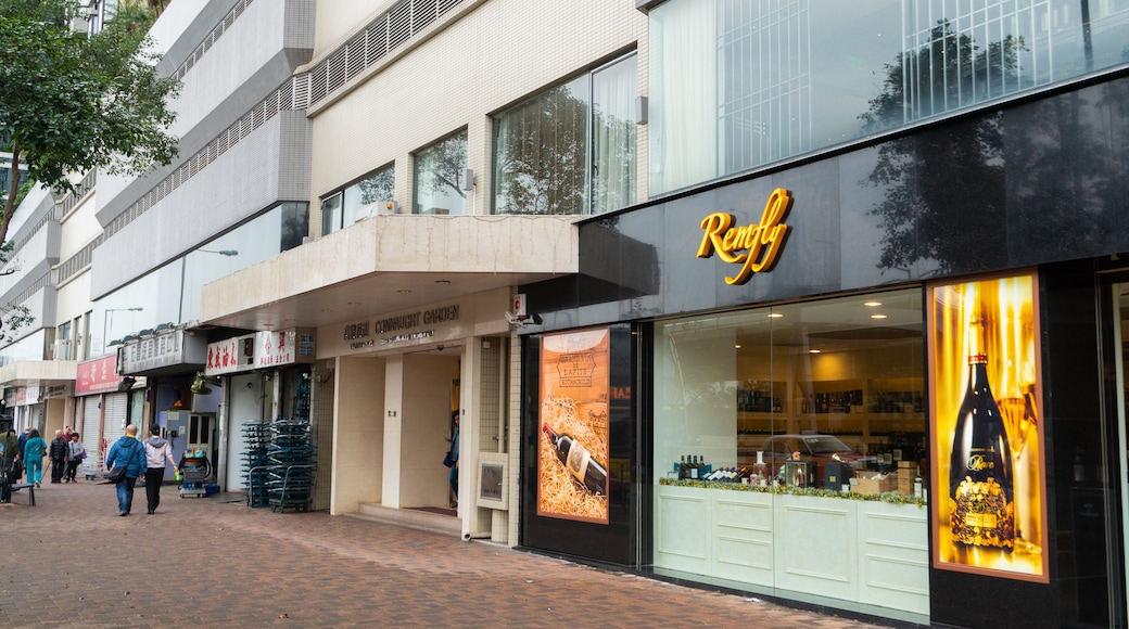 Sai Ying Pun which includes signage and street scenes