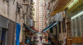 Sai Wan which includes street scenes and a city