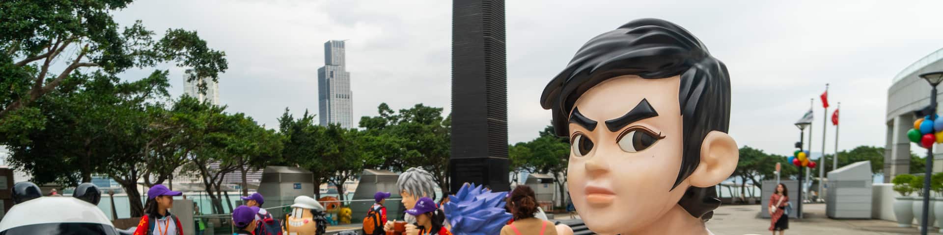 Golden Bauhinia Square featuring outdoor art