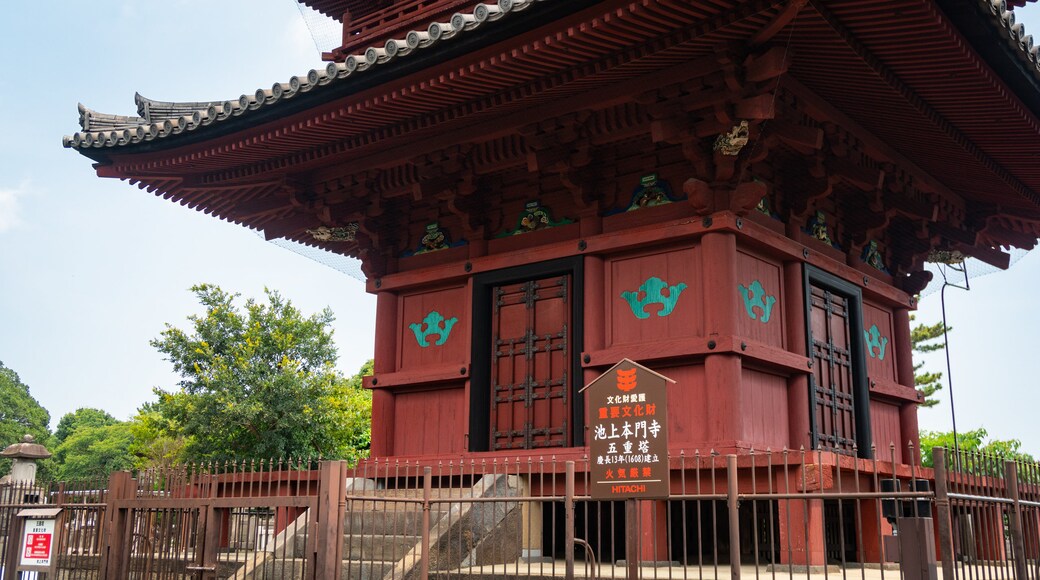 Ikegami Honmonji Temple which includes heritage elements