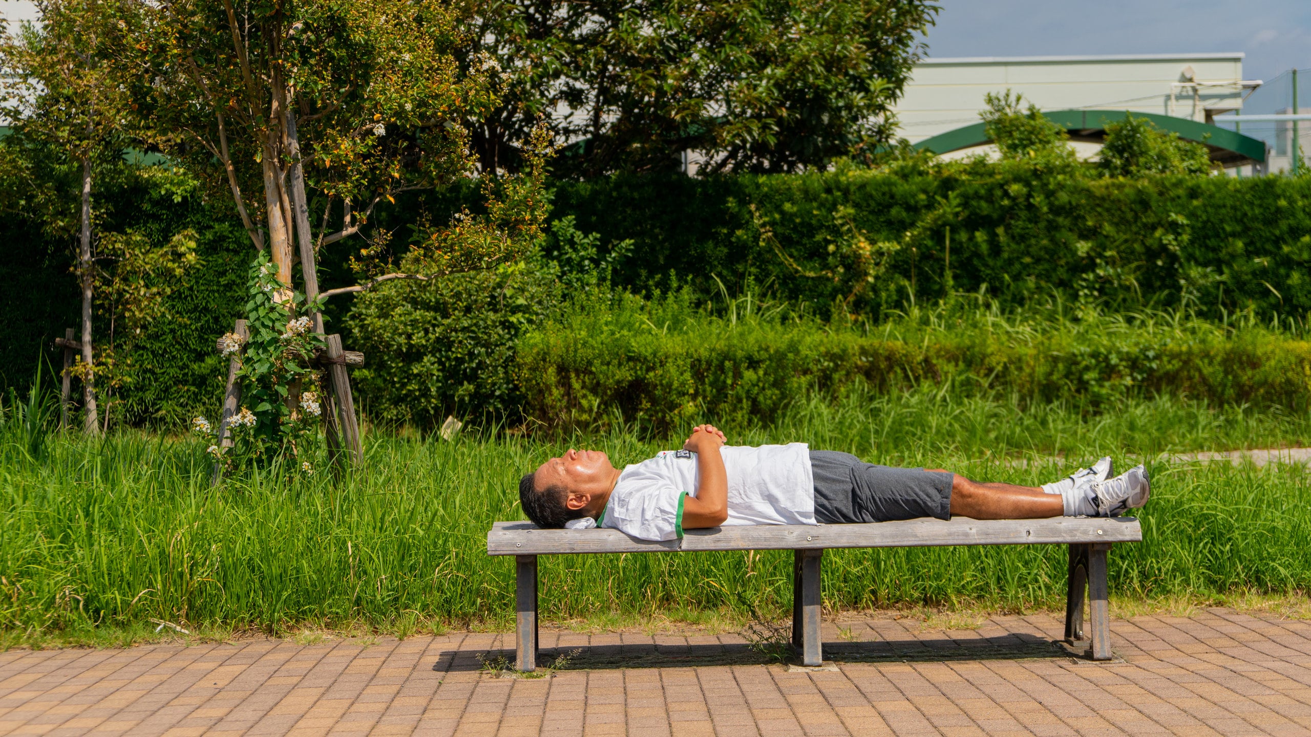 Urayasu featuring a garden as well as an individual male