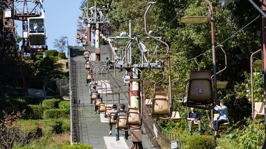 Kabelbaan naar Kasteel Matsuyama