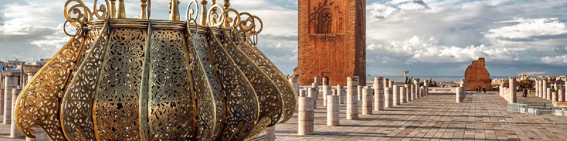 Hassan Tower which includes heritage elements and a square or plaza