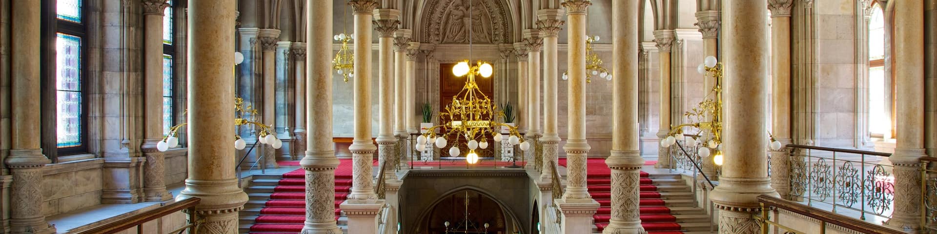 Rathaus das einen VerwaltungsgebÀude, Geschichtliches und Innenansichten