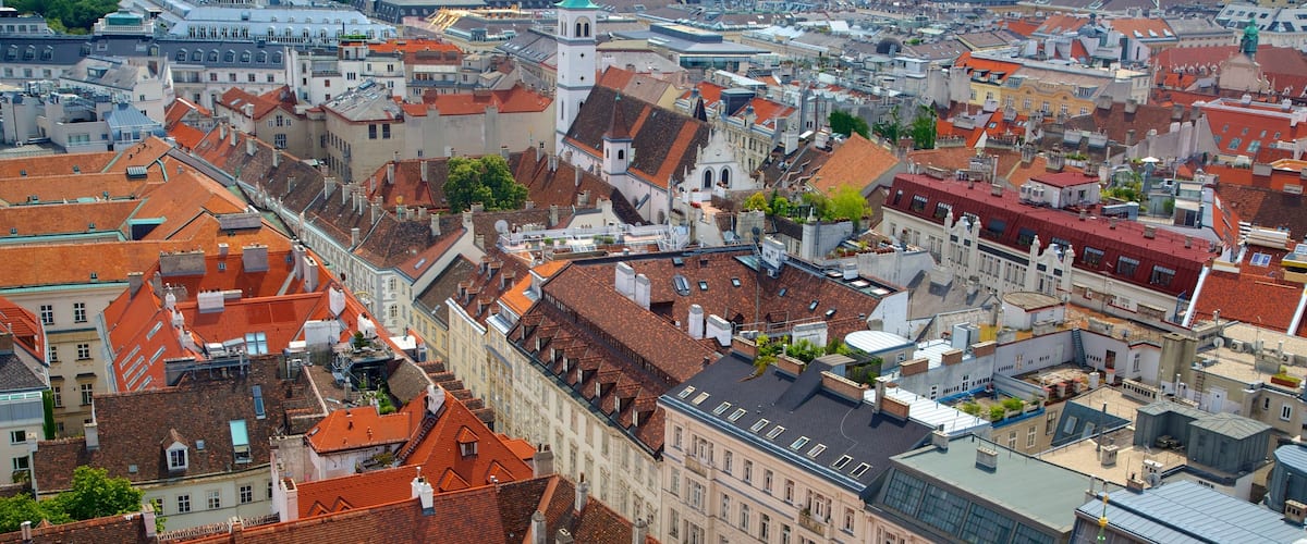 St. Stephen\'s Cathedral showing religious aspects, a city and a church or cathedral