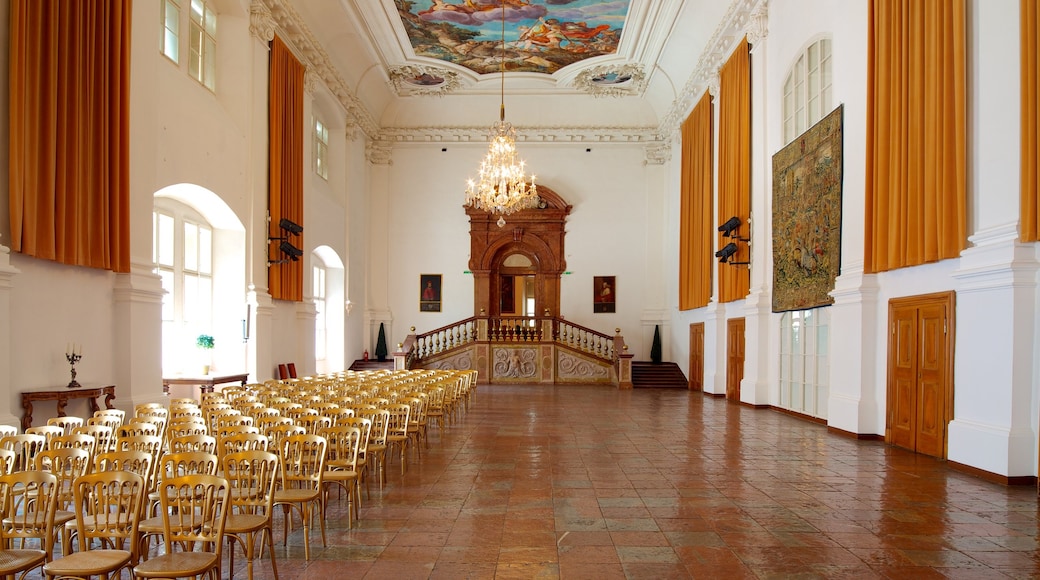 Residenz showing heritage architecture, a castle and interior views