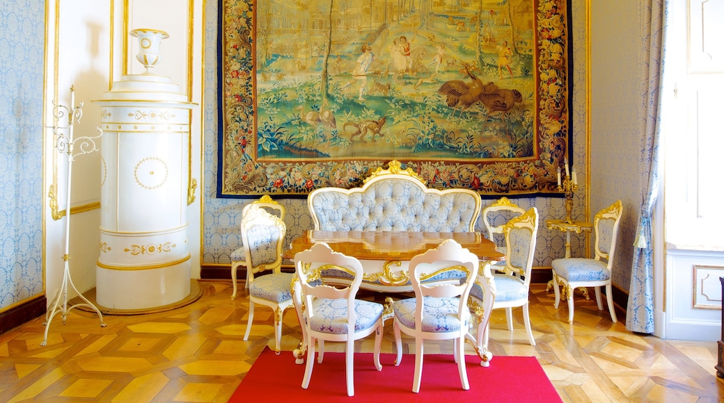 Palacio Residenz de Salzburgo ofreciendo vistas de interior, arte y arquitectura patrimonial