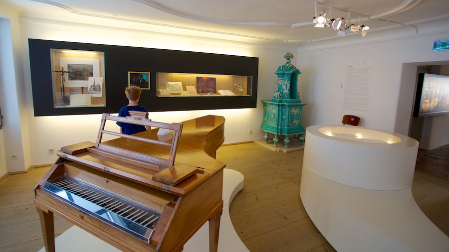 Casa natal de Mozart mostrando vistas interiores y música