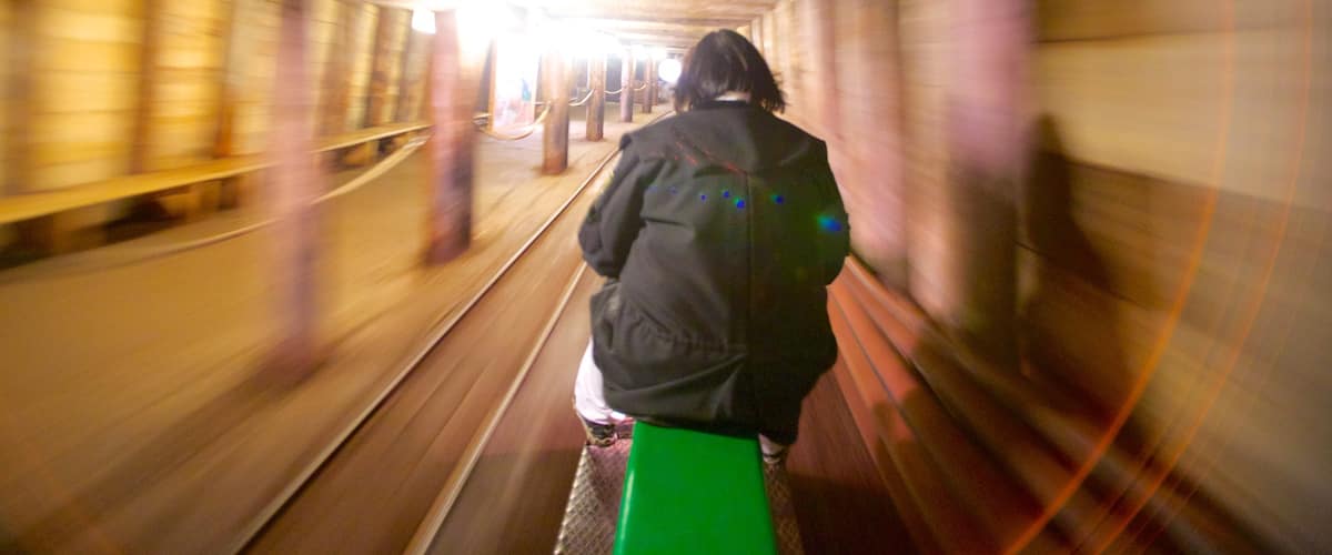 Salzburgo que incluye vistas interiores y artículos de ferrocarril y también un hombre