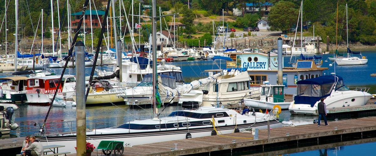 Deer Harbor which includes a lake or waterhole, a marina and a bay or harbor