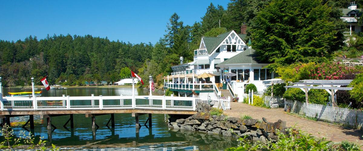 San Juan Island featuring general coastal views, a coastal town and a bridge