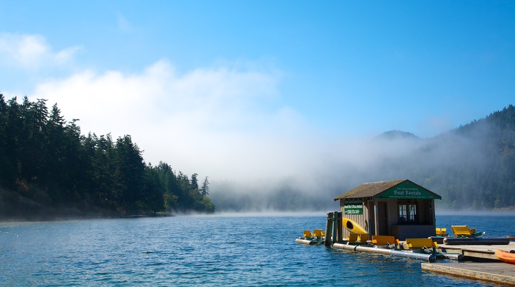 Orcas Island showing a lake or waterhole and landscape views