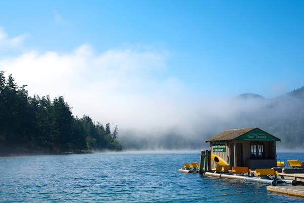 Orcas Island mit einem Landschaften und See oder Wasserstelle