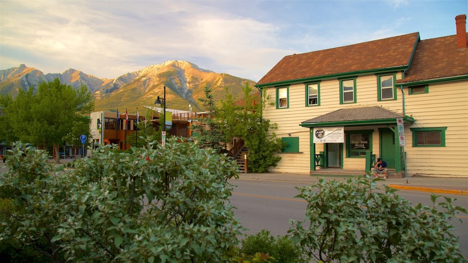 Canmore showing a small town or village