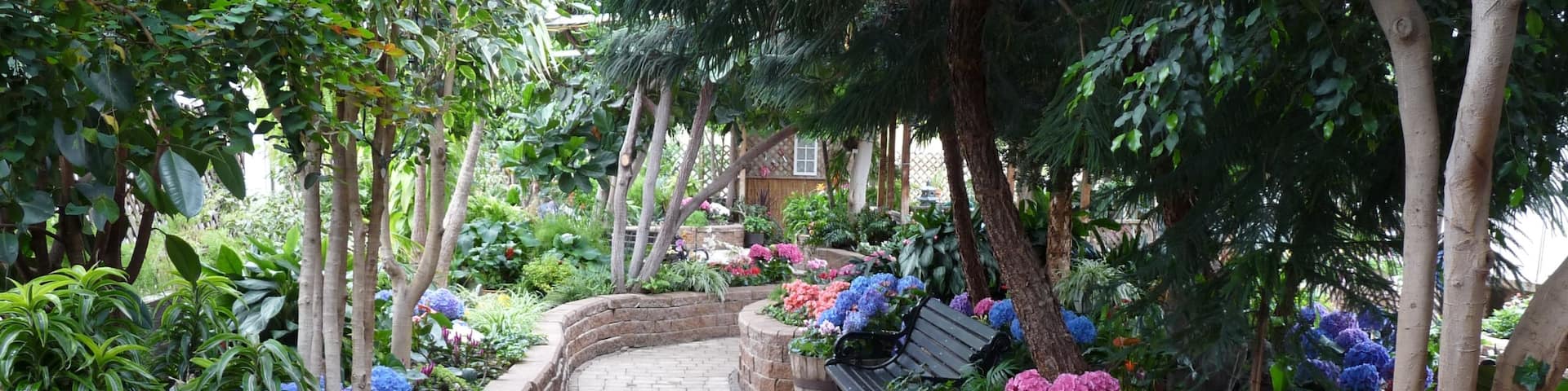 Regina Floral Conservatory featuring wildflowers and a park