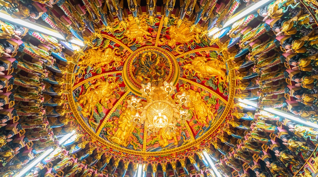 Guandu Temple showing interior views and heritage elements