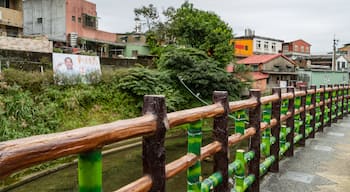 Pingxi District showing a river or creek and a small town or village