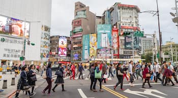 Ximending showing street scenes, a city and cbd