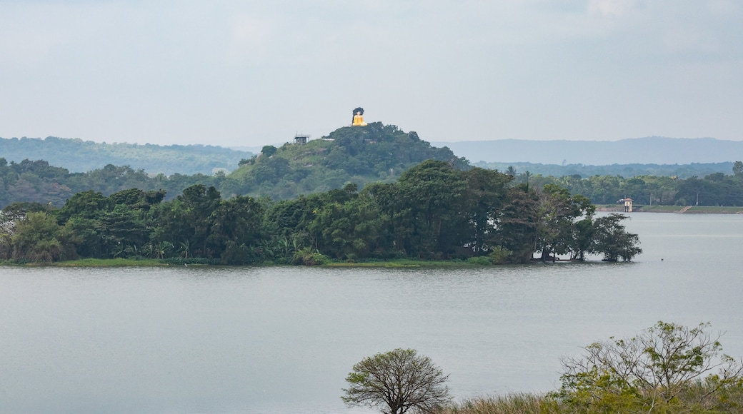 Rangiri Dambulla International Stadium featuring a river or creek, landscape views and a lighthouse