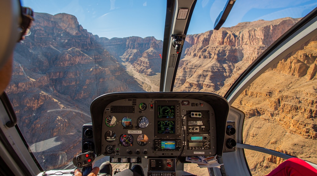 Grand Canyon showing a gorge or canyon, interior views and an aircraft