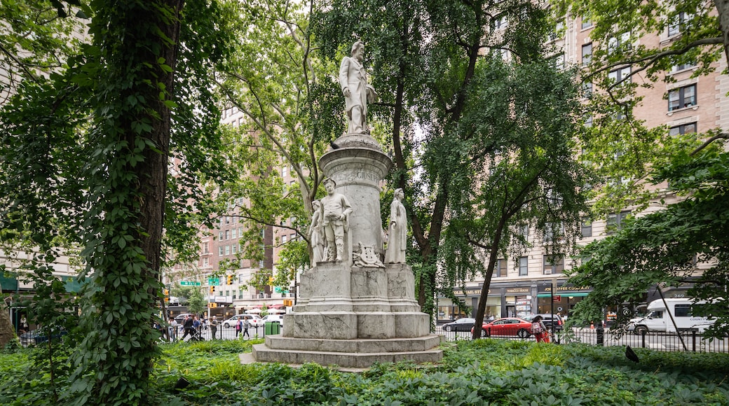 Upper West Side showing a park and a statue or sculpture