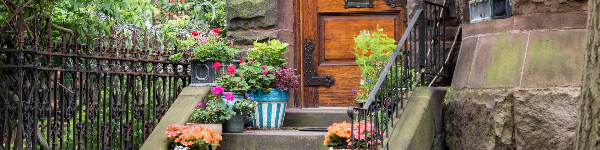 Montgomery Place which includes flowers