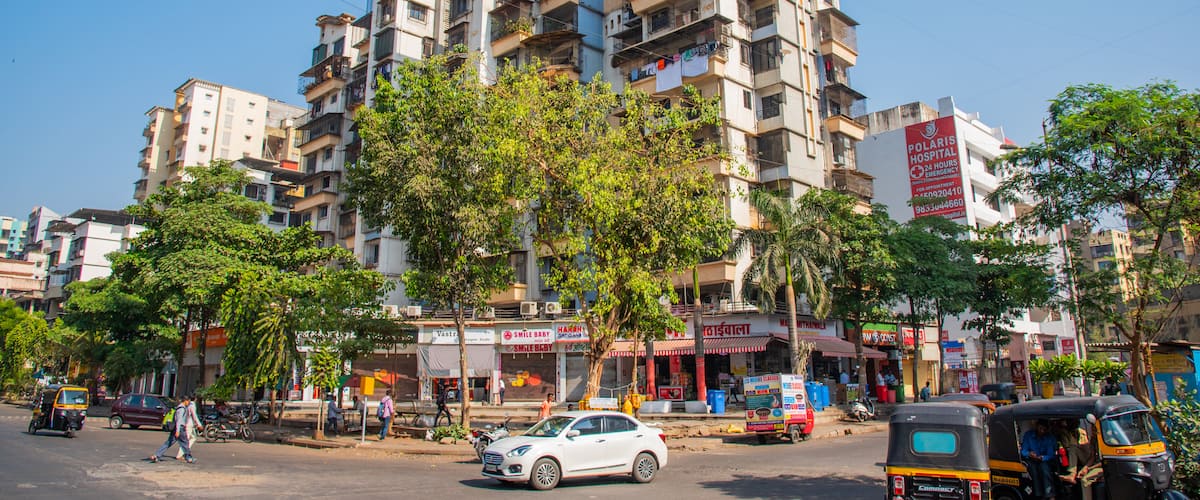 Kharghar showing a city