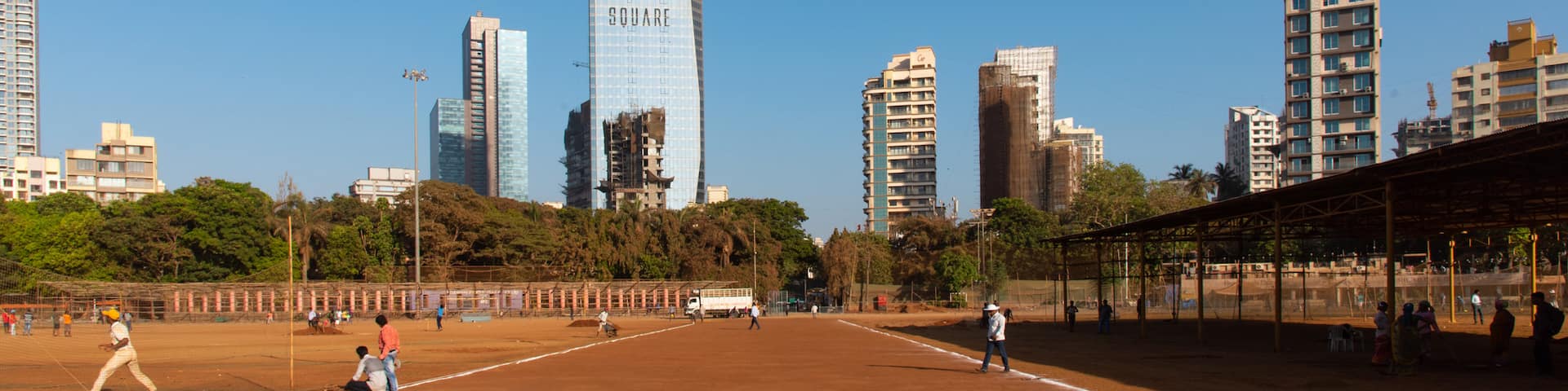 Shivaji Park which includes a sporting event and a high rise building
