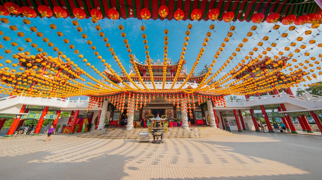 Thean Hou Temple featuring a square or plaza and heritage elements