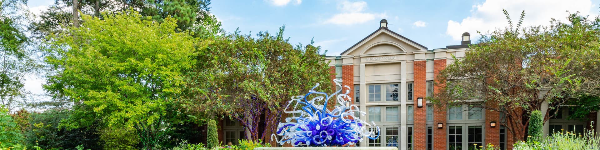 Atlanta Botanical Garden which includes a fountain, a garden and outdoor art