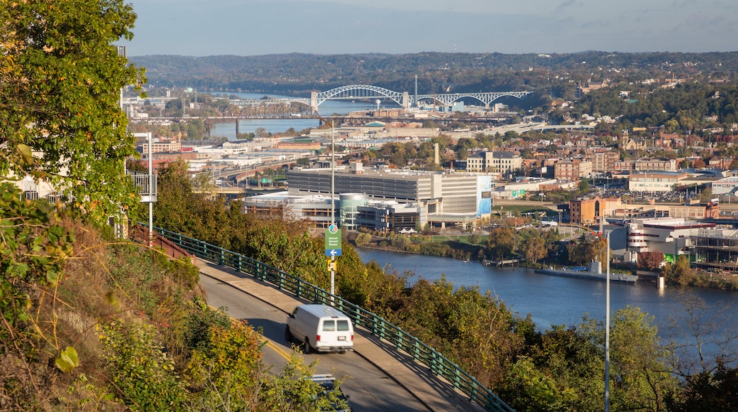 South Shore showing a city, landscape views and a river or creek