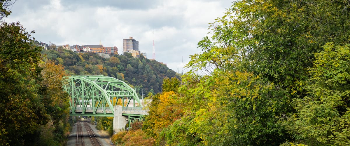 South Side Slopes featuring a bridge