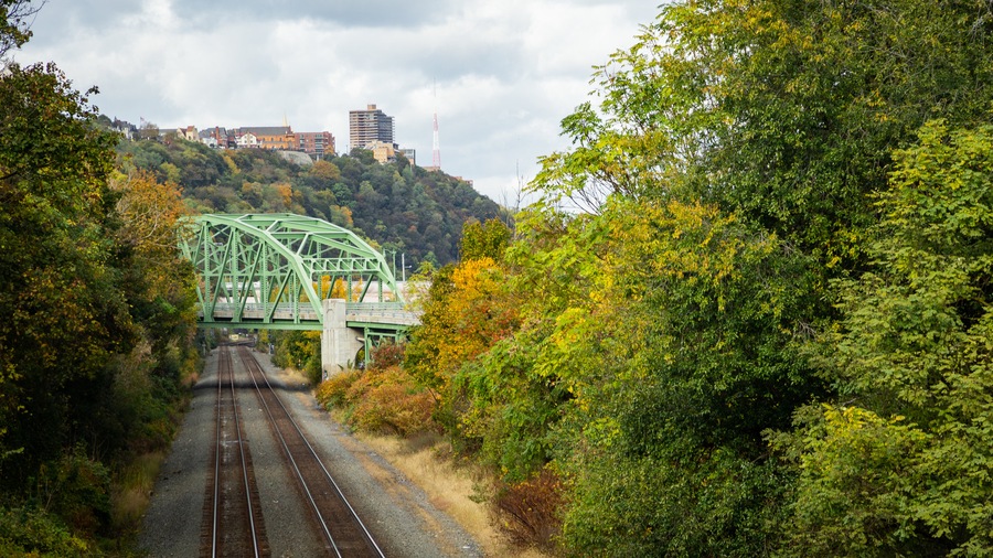 South Side Slopes featuring a bridge